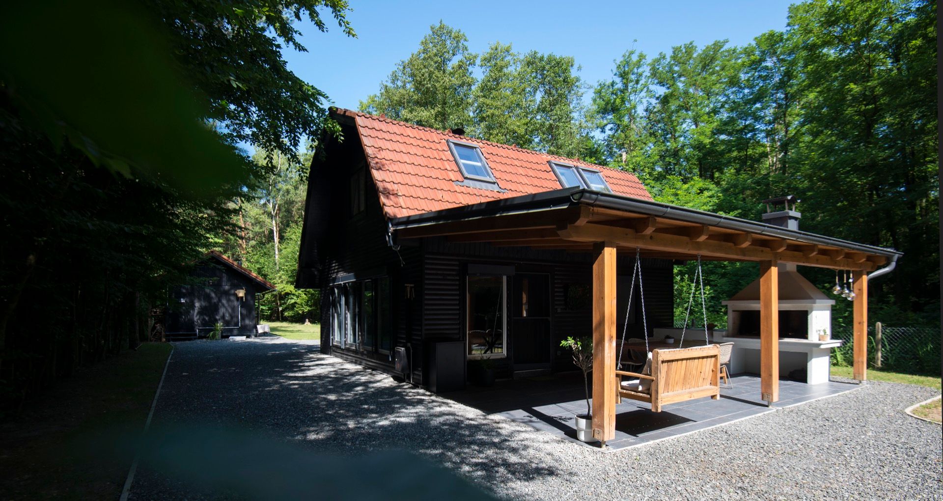 The Nest cabin in daylight